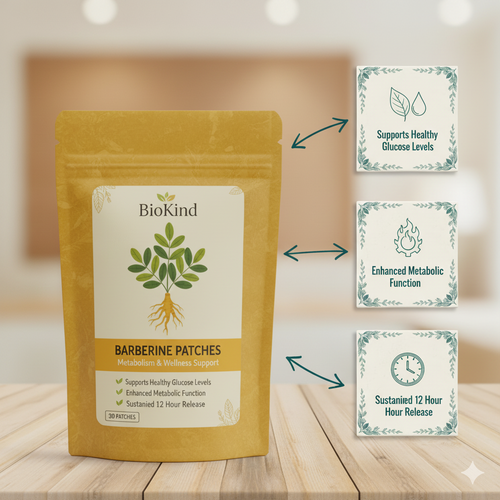BioKind Barberine Patches Metabolism & Wellness Support